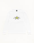 STUSSY STAR LS TEE - White