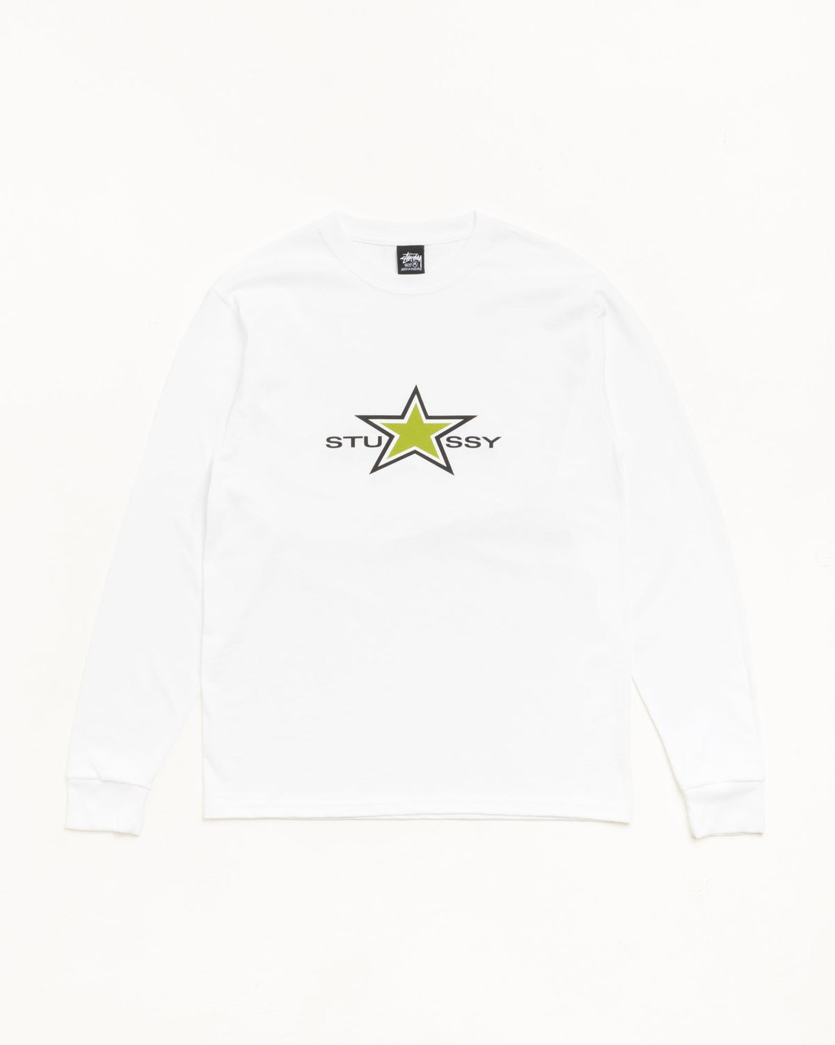 STUSSY STAR LS TEE - White