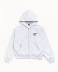 PEACE INCREASED ZIP HOODIE - Ash Heather