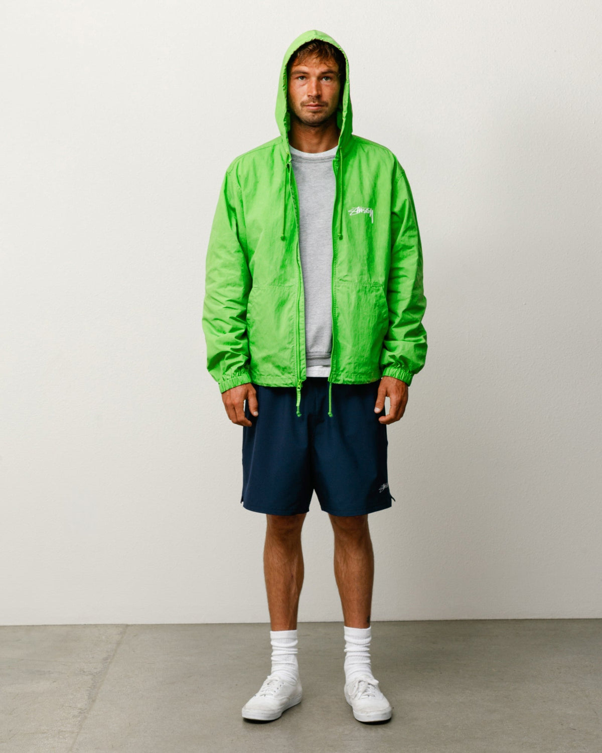 WAXED COTTON BEACH SHELL - Kiwi