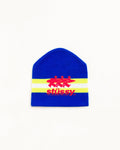 STRIPE SKI BEANIE - Blue