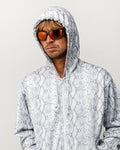 ADRIAN SUNGLASSES - Frost Black/Orange Mirror Lens