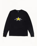 STUSSY STAR LS TEE - Black