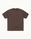 GARMENT DYED SS TEE - Brown