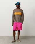 LIGHTWEIGHT STRIPED SWEATER - Brown