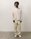 HALF ZIP THERMAL MOCK NECK - Sand