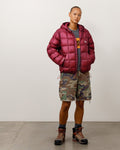 MIDWEIGHT HOODED PUFFER - Fuchsia