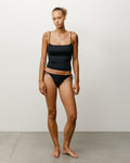 SIDE TIE BIKINI BOTTOM - Black