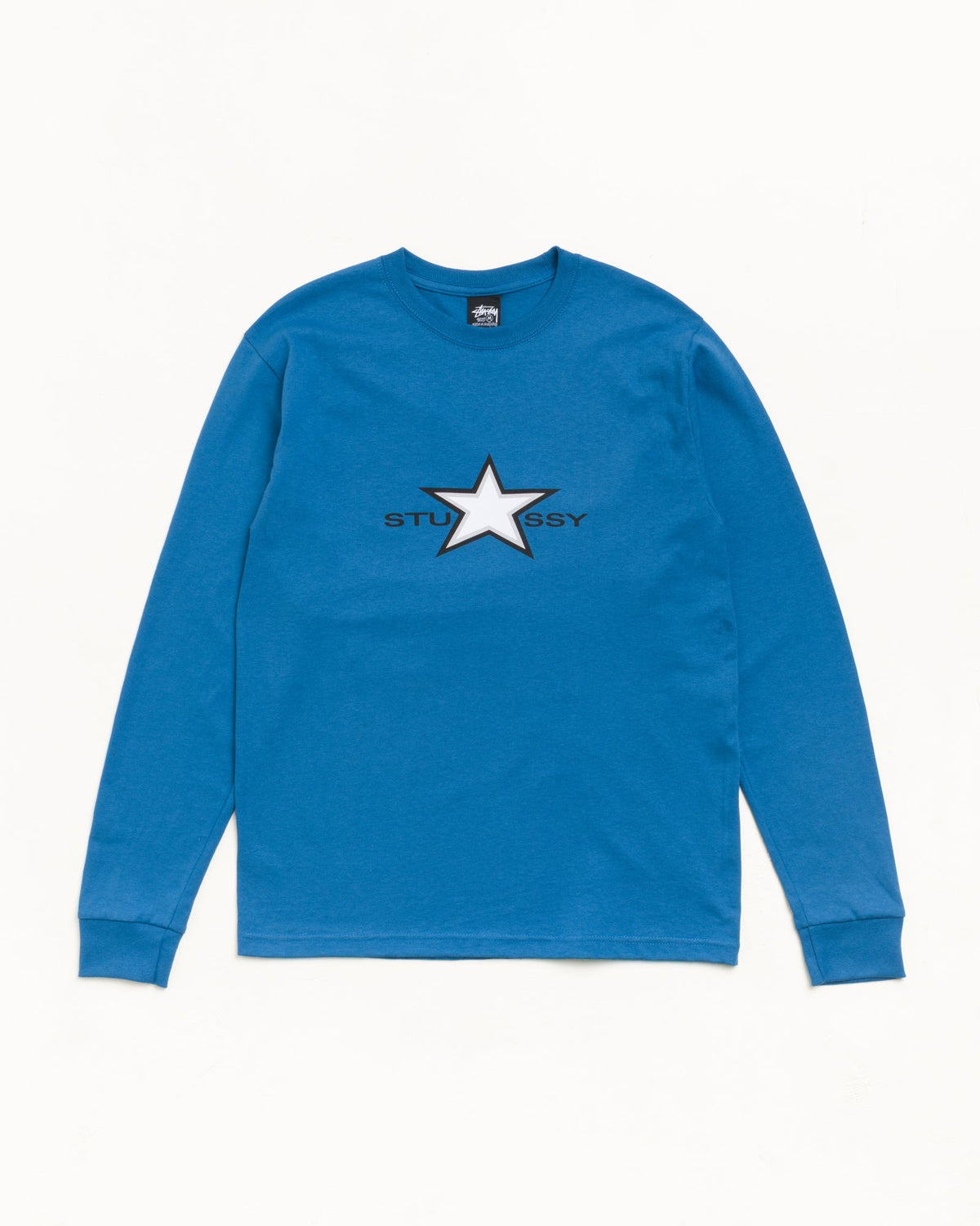 STUSSY STAR LS TEE - Blue