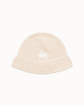 BASIC KNIT BUCKET HAT - Oat
