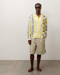 BAGGY TWILL CORD BEACH SHORT - Khaki