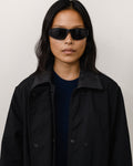 LESLIE SUNGLASSES - Matte Black/Black Lens