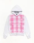 PRINTED PATTERN ZIP HOODIE - Pink Palaka