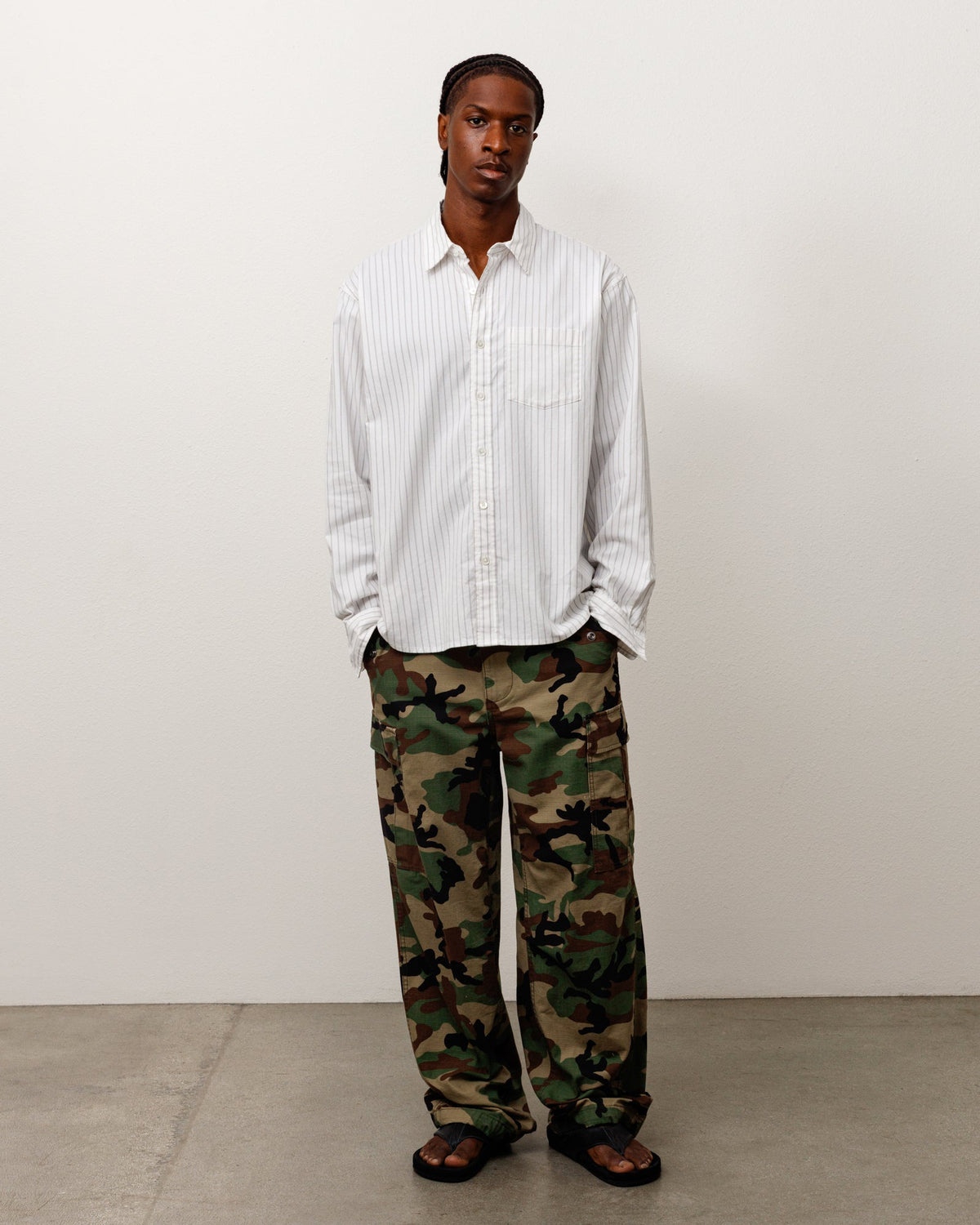 OXFORD SHIRT - Grey Stripe