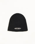 TEXTURED KNIT SKULLCAP - Black