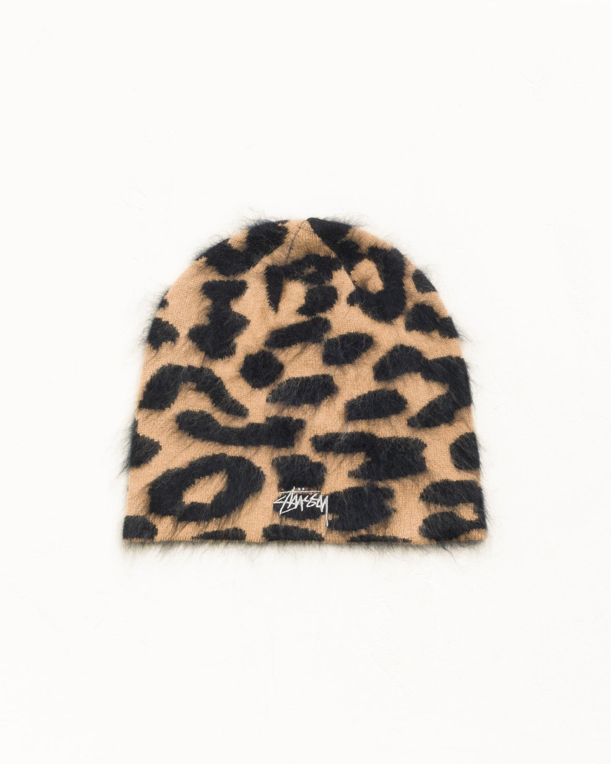 CASHMERE LEOPARD SKULLCAP - Caramel