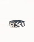 PUNCH OUT LEATHER BELT - Hairy Zebra Pattern