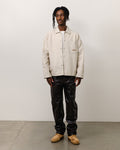 CANVAS WORK OVERSHIRT - Bone