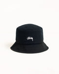 REVERSIBLE STOCK BUCKET HAT - Black/Olive