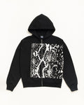 SNAKESKIN ZIP HOODIE - Black